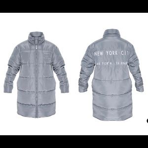 Oversized Gray Women Coat